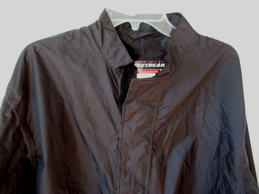 Firstgear First Gear Men's Rain Over Jacket Large Zip Front Polyurethane Coating