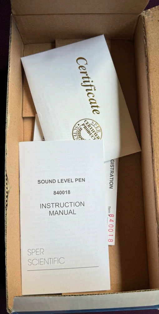 Sper Scientific sound level pen 840018c