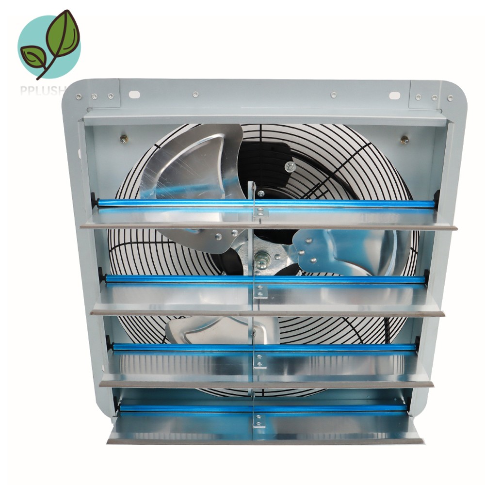 16" Exhaust Fan Ventilation Extractor  Wall-Mounted Square Blower Without Plug
