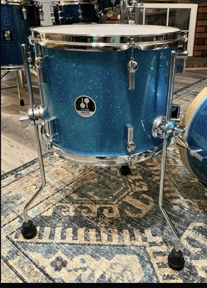 Sonor Light Blue Sparkle 13” Martini Floor Tom