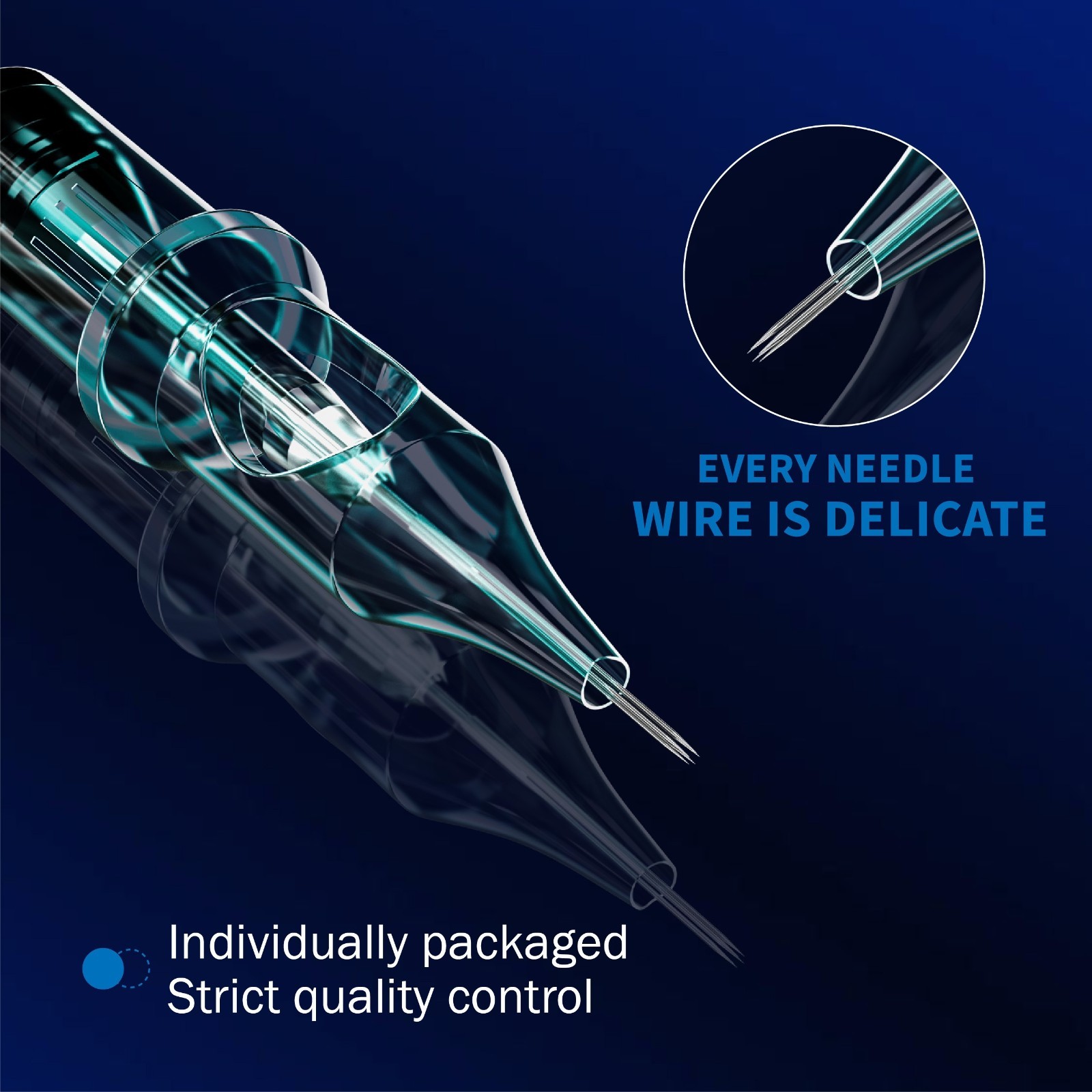 20-50Pcs Mixed Professional Sterile Tattoo Needle Cartridges Size RL RM RS M1