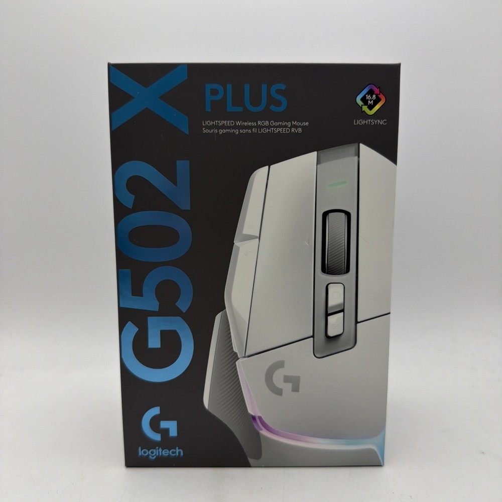 Logitech G502 X PLUS Wireless Gaming Mouse - White