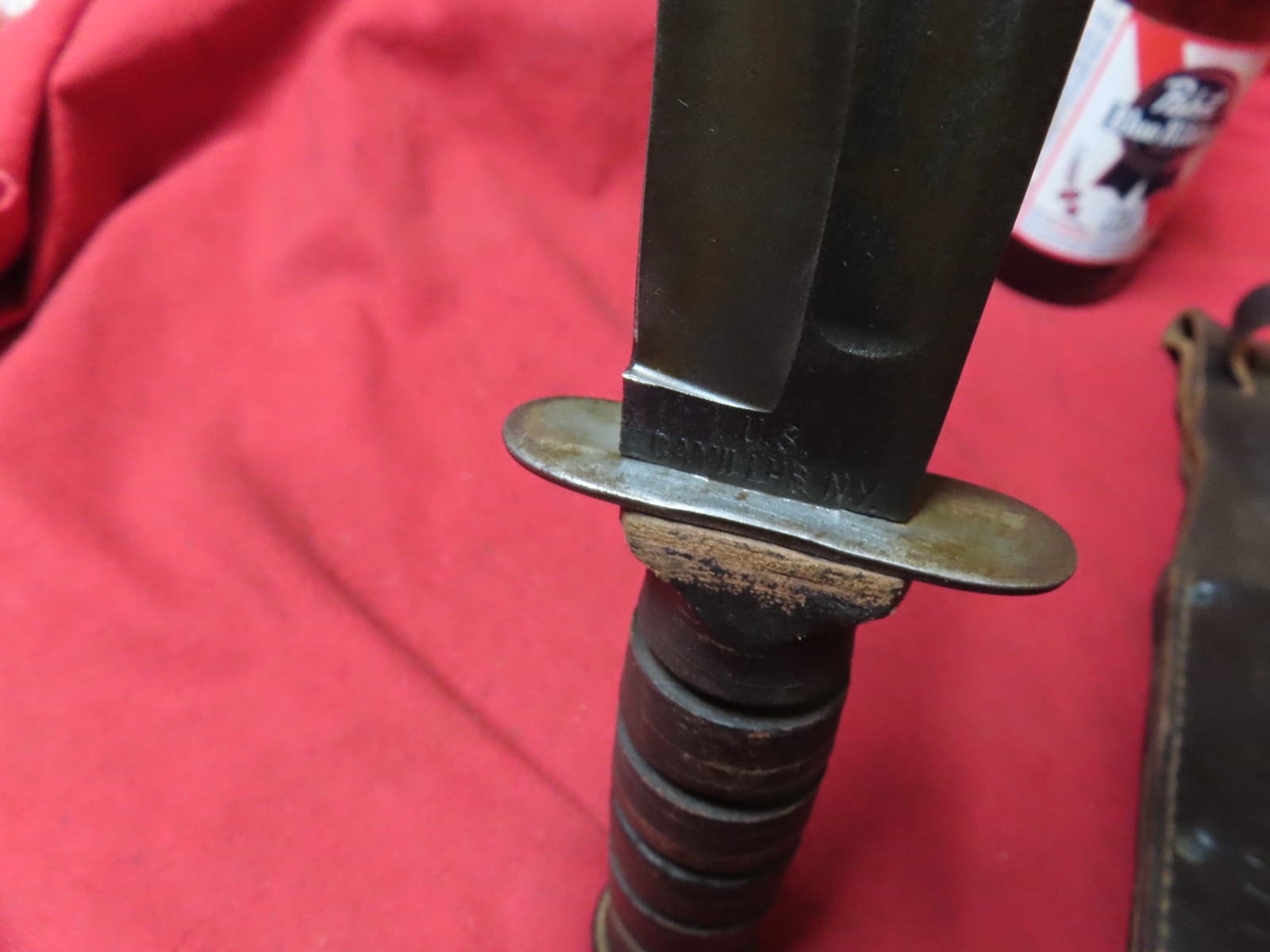 US Camillus NY, MK 2 Fighting Knife,Park'd,Scabbard,USA~GD+🤠CK3.13.26