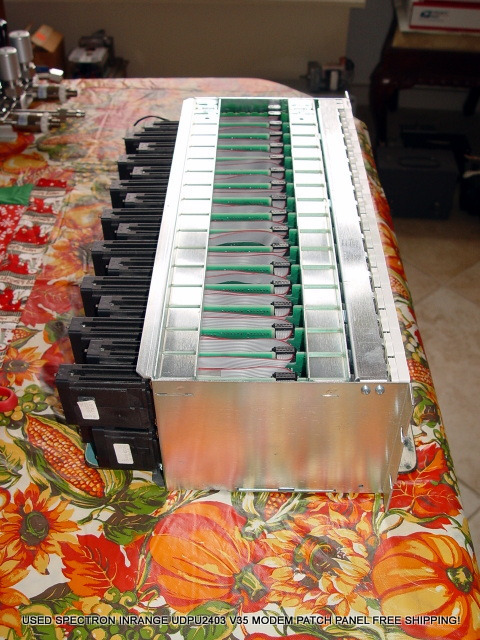 USED SPECTRON INRANGE UDPU2403 V35 MODEM PATCH PANEL FREE SHIPPING!