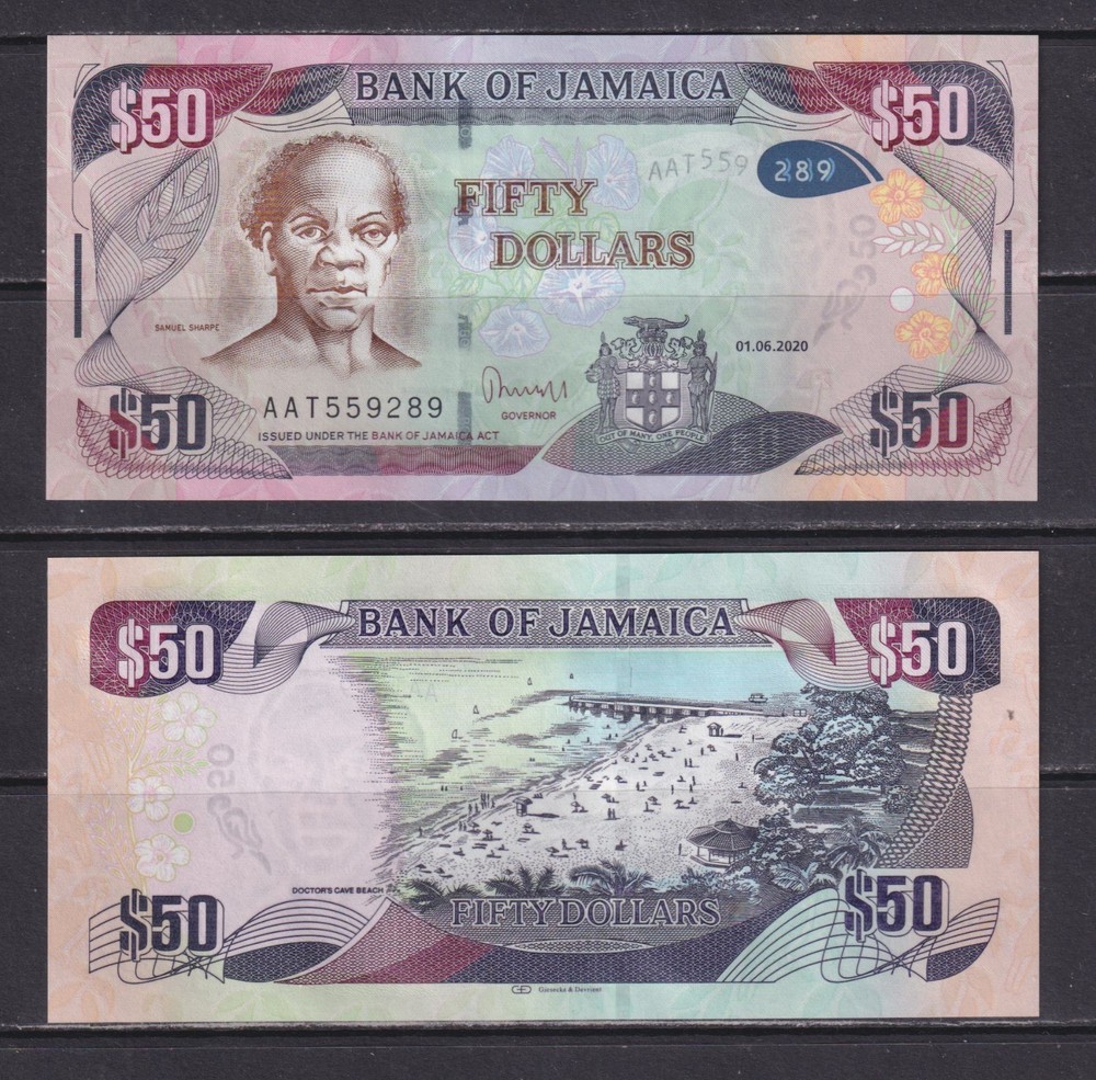 JAMAICA - 2020 50 Dollars UNC Banknote