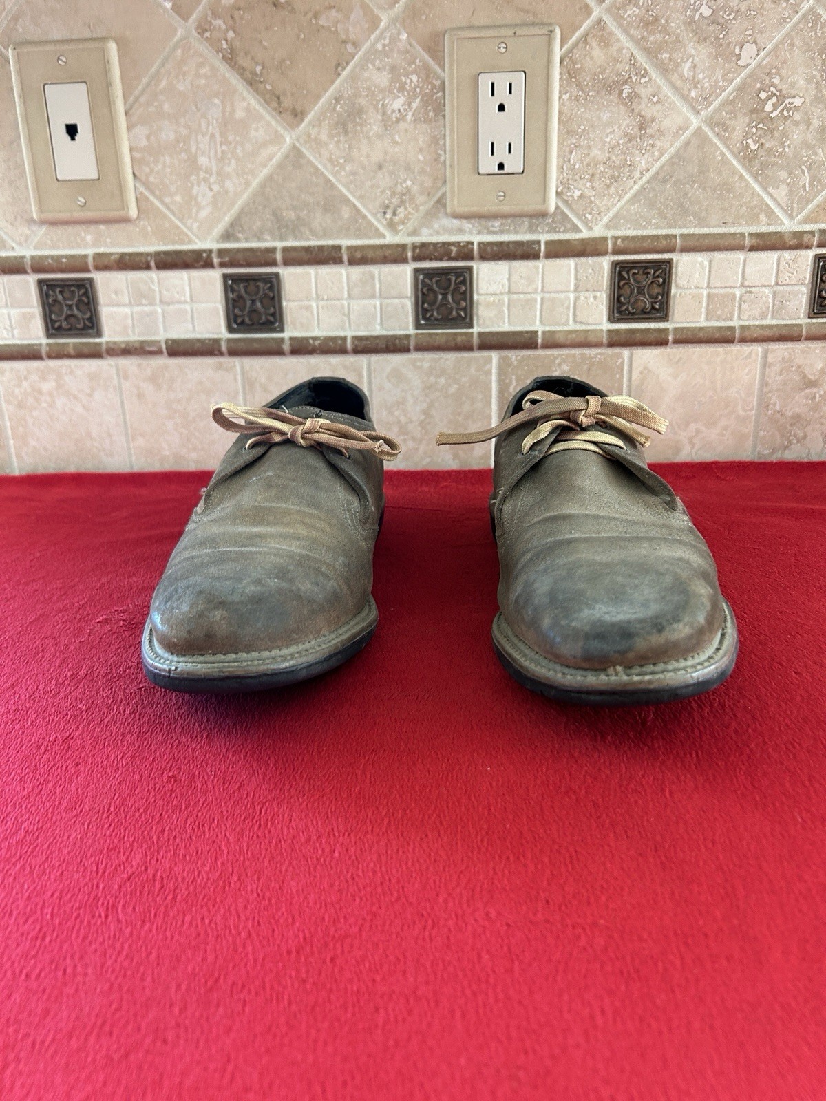 Reproduction WW1 US Army AEF Trench Pershing Boots Shoes WWI Vintage Mannequin