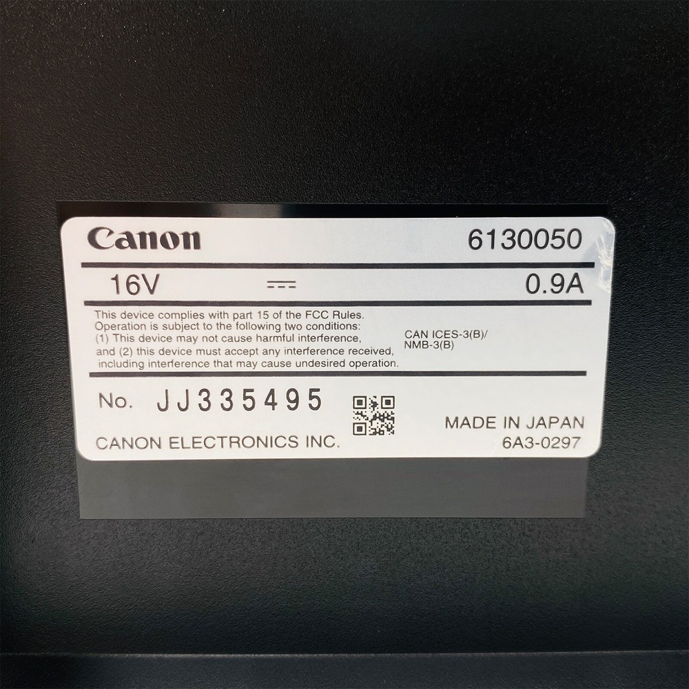 Canon ImageFORMULA DR-C225 II Desktop Document Scanner w/AC Adapter GRADE A!