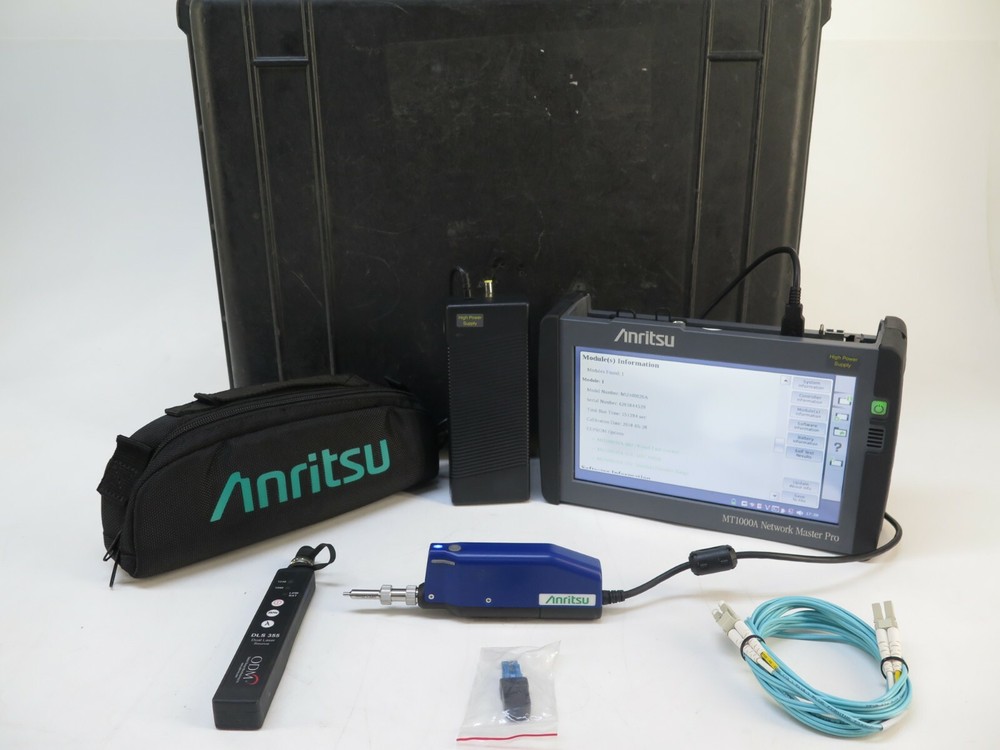 Anritsu MT1000A Network Master Pro Test OTDR MU100020A Module Opt 02, 010, 020