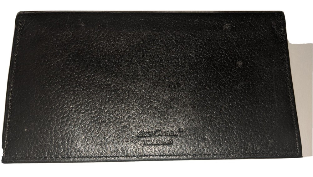 Ash Creek Leather Checkbook Cover
