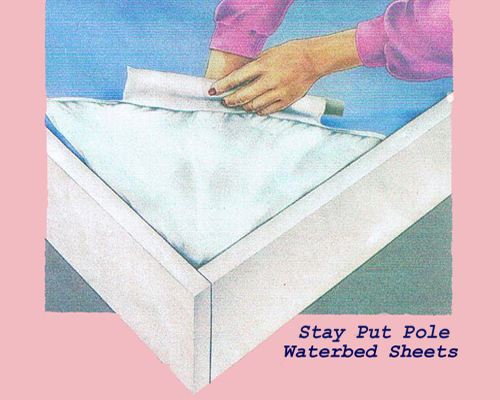 4PC WATERBED SHEET SET - Print Double Brushed Microfiber -FREE POLE ATTACHMENT❤