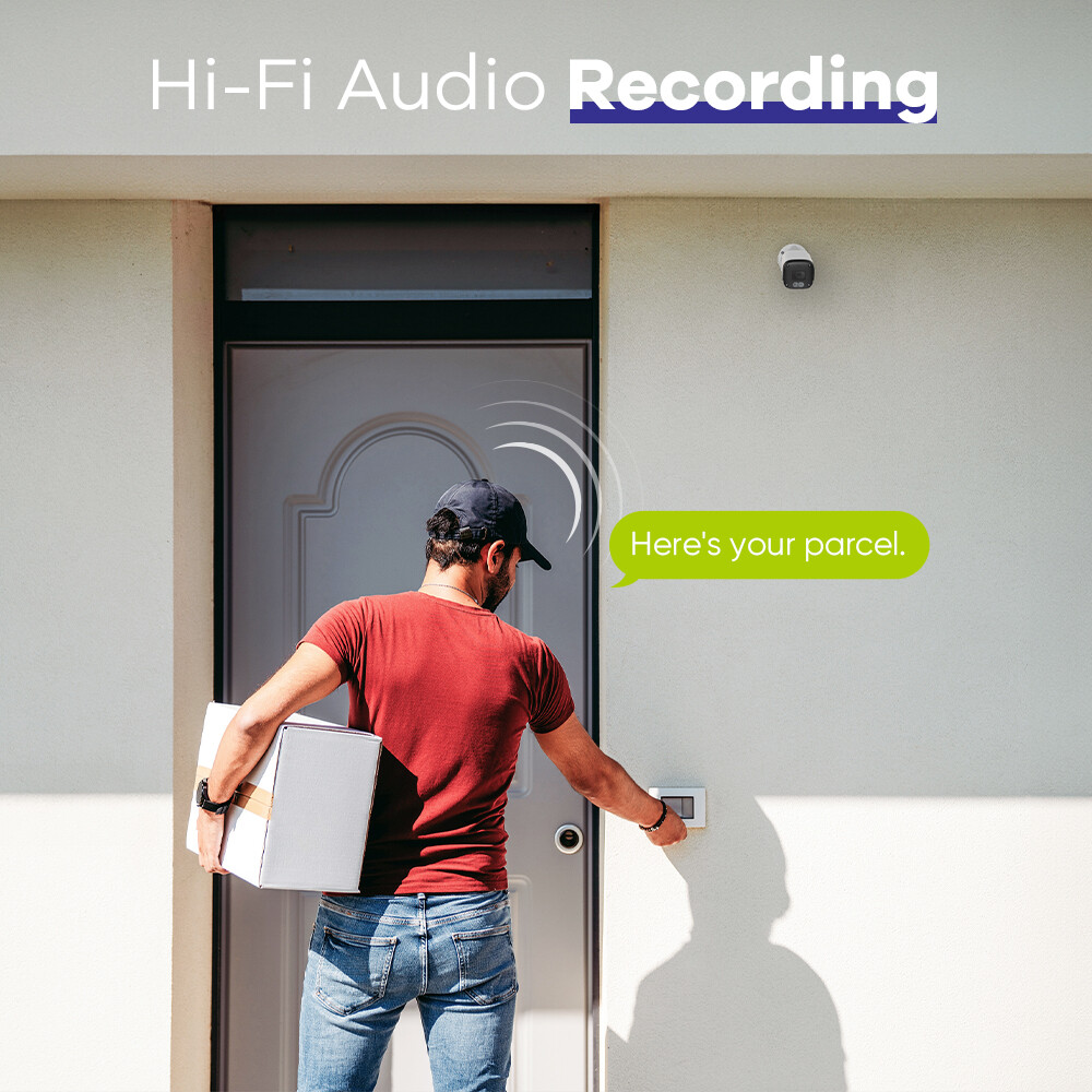 SANNCE 8CH NVR 5MP POE Security Camera System Audio Recording Outdoor AI Motion