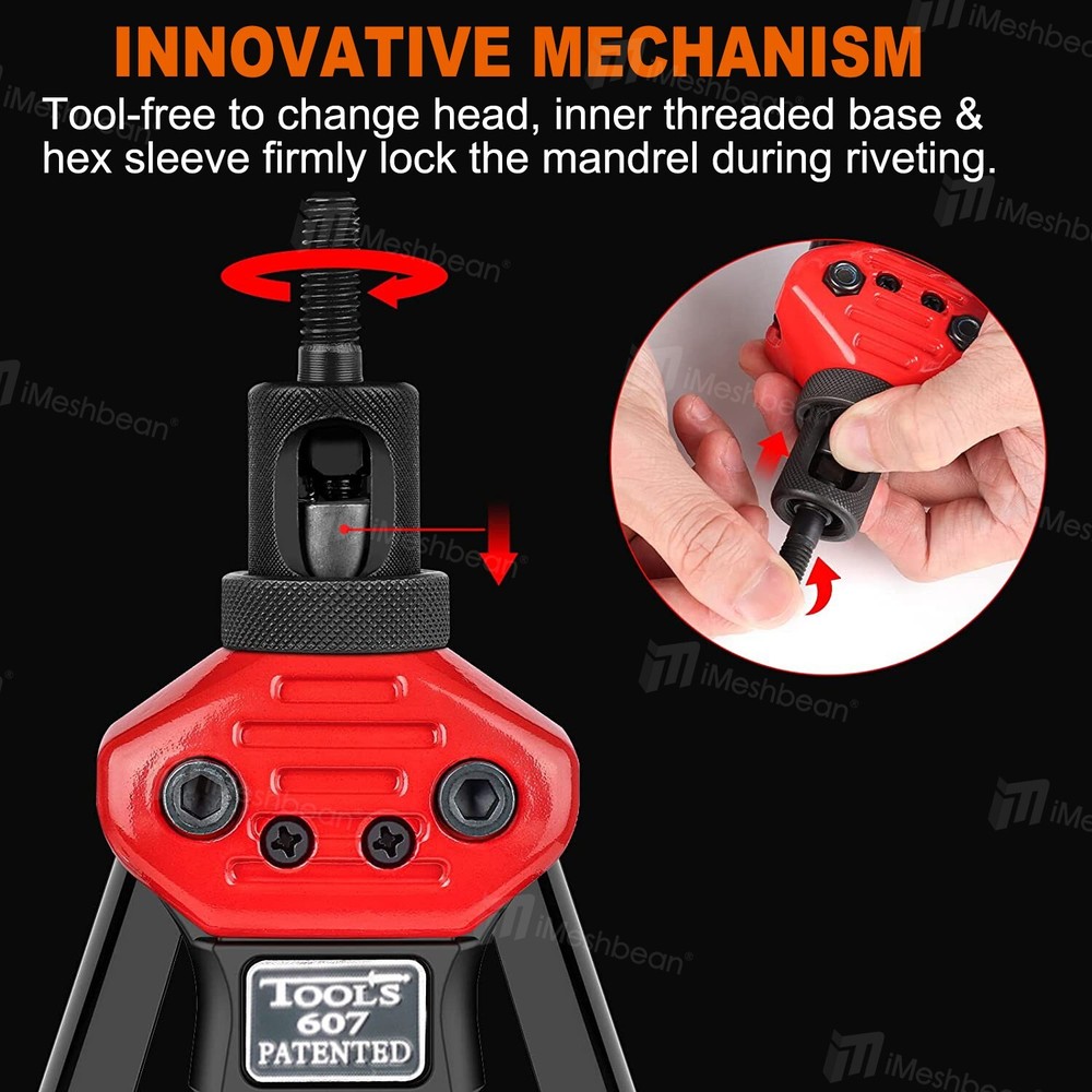 Rivet Nut Gun Kit Rivnut Setting Tools Nut Setter Tool Hand Blind Riveter 16"