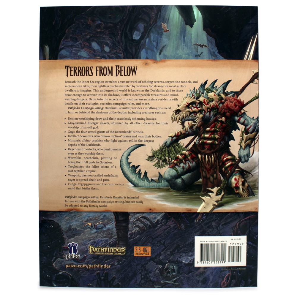 Pathfinder (RPG) Campaign Setting: Darklands Revisited