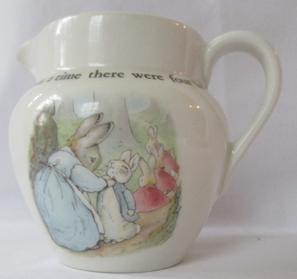 WEDGWOOD PETER RABBIT ONCE UPON A TIME CREAMER PITCHER