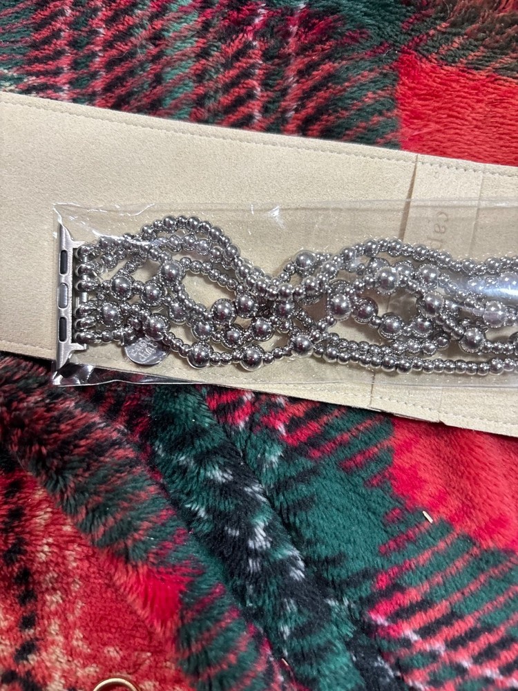 cape Diablo Platinum Demure Stretch Apple Watch Strap