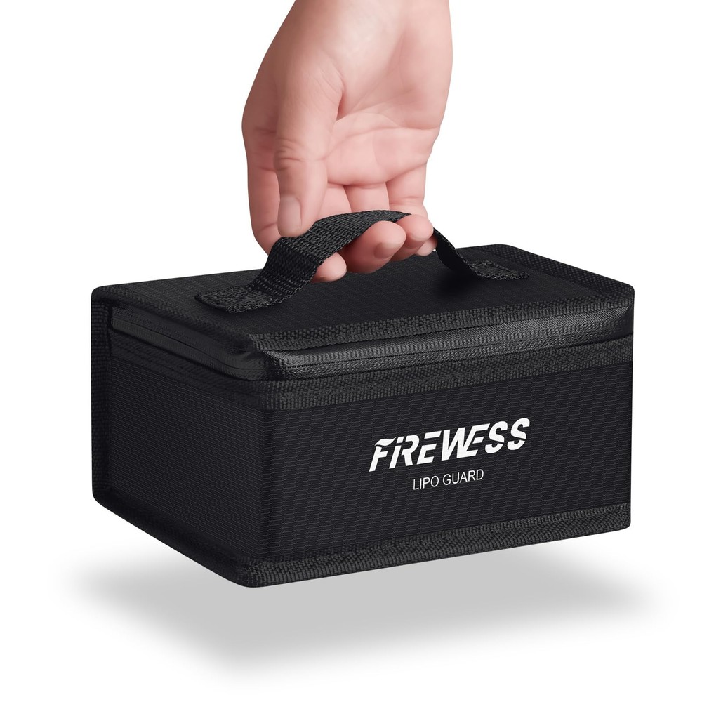 2 Pack Lipo Safe Bag Fireproof, lithium battery bag fireproof and Explosionpr...