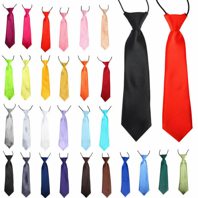 Pre-tied Elastic Neck Adjustable Tie Baby Toddler Kids Boys Girls Child USA
