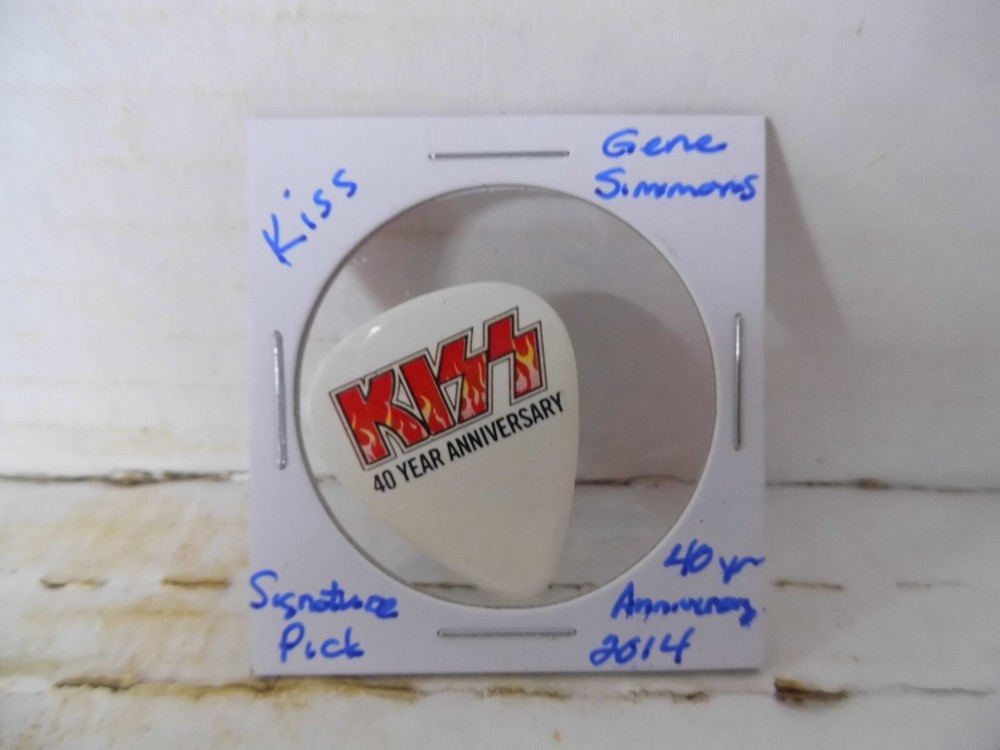 KISS "GENE SIMMONS" 2014 GUITAR PICK~READ DESCRIPTION #16~19