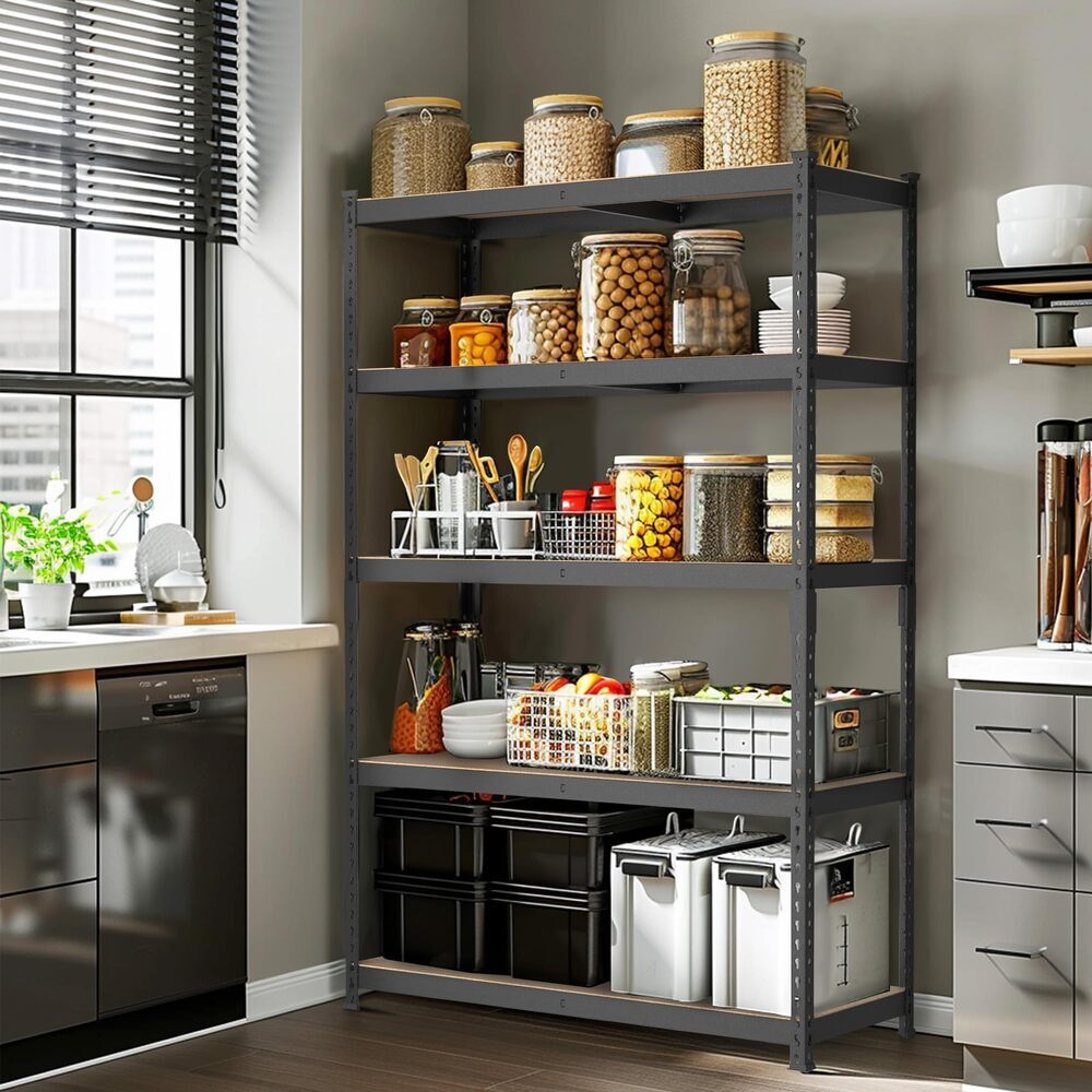 WORKPRO 5Tier Steel Shelving Storage Unit 35-3/10"x17-1/2"x 72" Heavy Duty Shelf