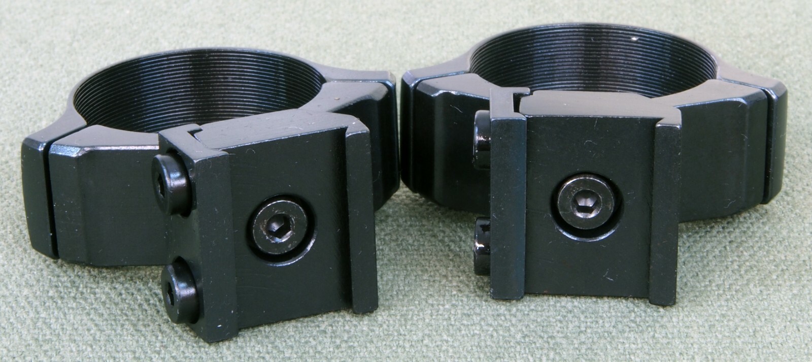 BRNO #2 scope mounts, 2 PIECE, 1 inch rings, Quality STEEL MATTE Black / Blue.