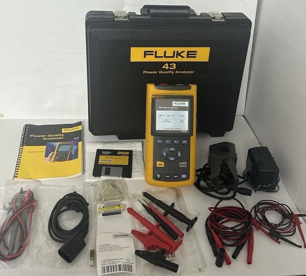 Fluke 43 Power Quality Analyzer Maintain power systems, troubleshoot problems