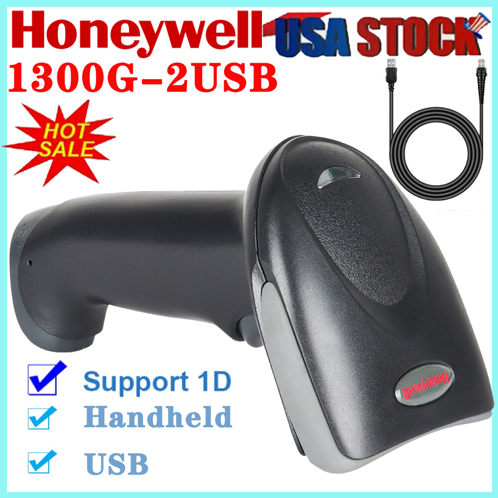Honeywell 1300G Hyperion USB Handheld Imager Barcode Scanner QR Code 1D Reader