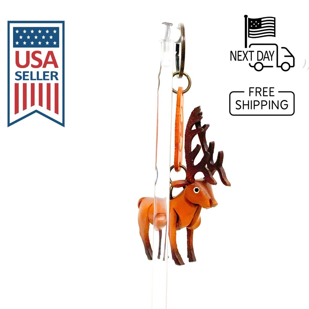 Elk Handmade Leather Keyring