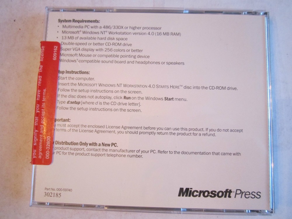 MICROSOFT WINDOWS NT & WINDOWS NT 4.0 & LOGITECH KEYBOARD SETUP & LOGITECH DISC