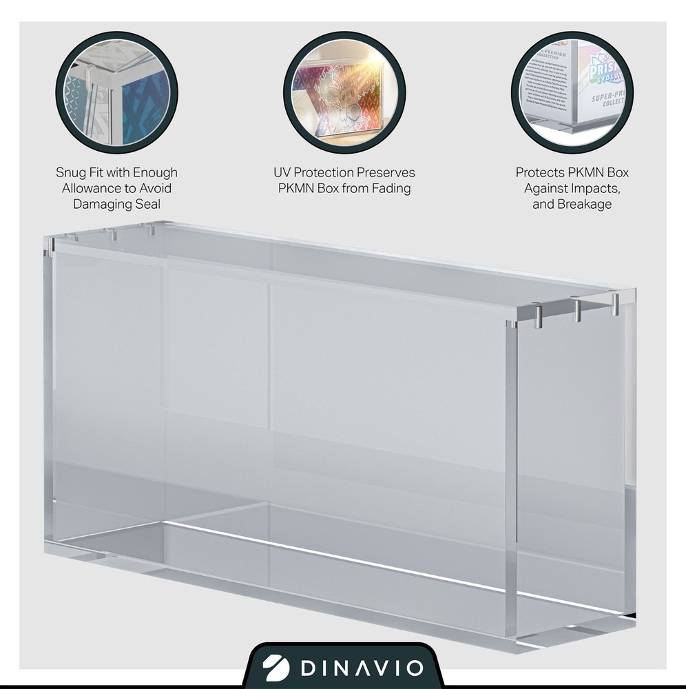 Acrylic Display Case for Prismatic Evolutions Super Premium Collection SPC Case
