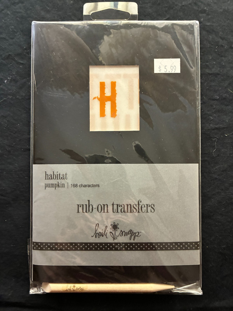 HEIDI SWAPP RUB-ONS - ALPHABET