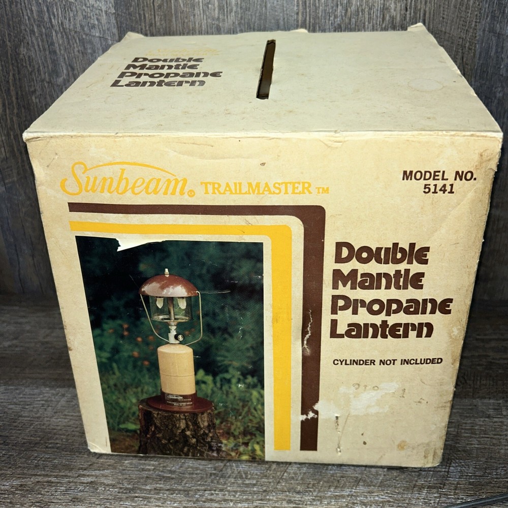 Sunbeam Trailmaster Double Mantle Propane Lantern NOS Model # 5141