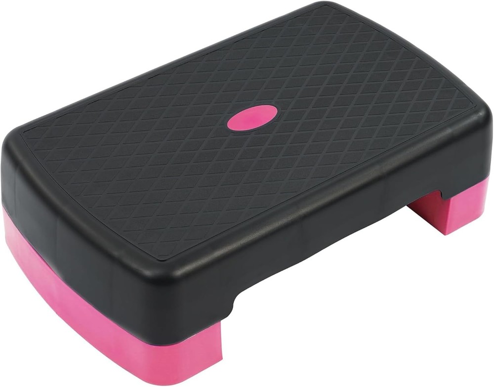 Aerobic Step Platform Trainer W/ Adjustable 2-Level Risers 400 Pound Weight