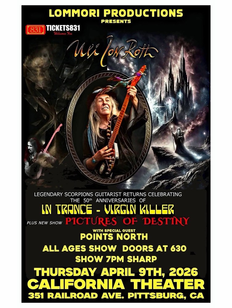 Uli Jon Roth 2026 US Tour Scorpions Guitar Pick