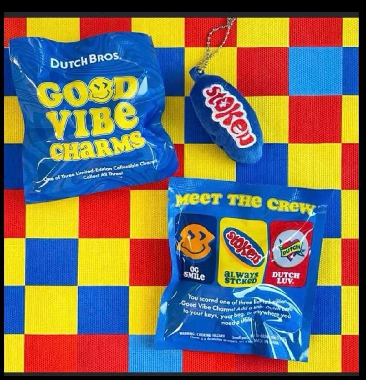 Dutch Bros Mini Bag Charm Good Vibes Presale March 23
