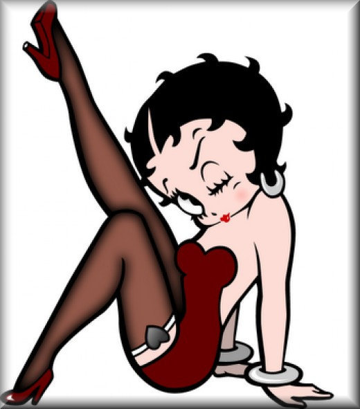 BETTY BOOP Cartoon Character, Toolbox - Refrigerator Magnet, 42 MIL