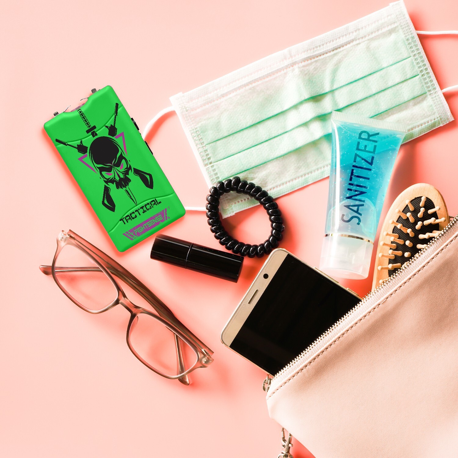 Self Defense Stun Gun With LED Flashlight & 10mv Max Power Rechargeable Battery