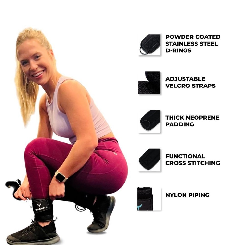 Ankle Straps for Cable Machines – Glute Kickback Attachments for Workouts
