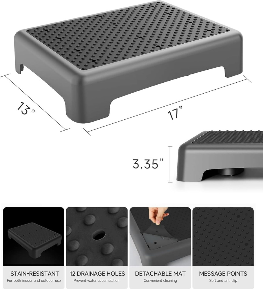 Mobility Step Stool for Adults, Bed Step Stools, 680 LBS Capacity Safety Step
