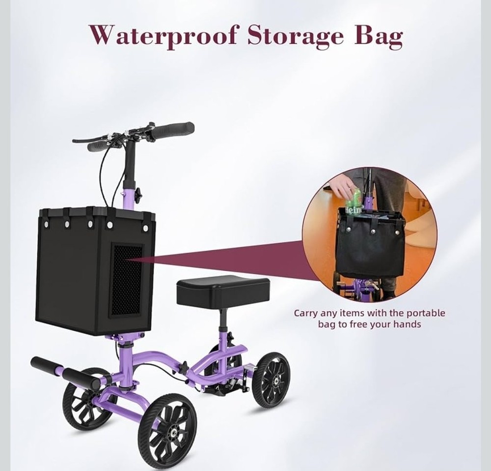 FVZZIN Purple Knee Scooter