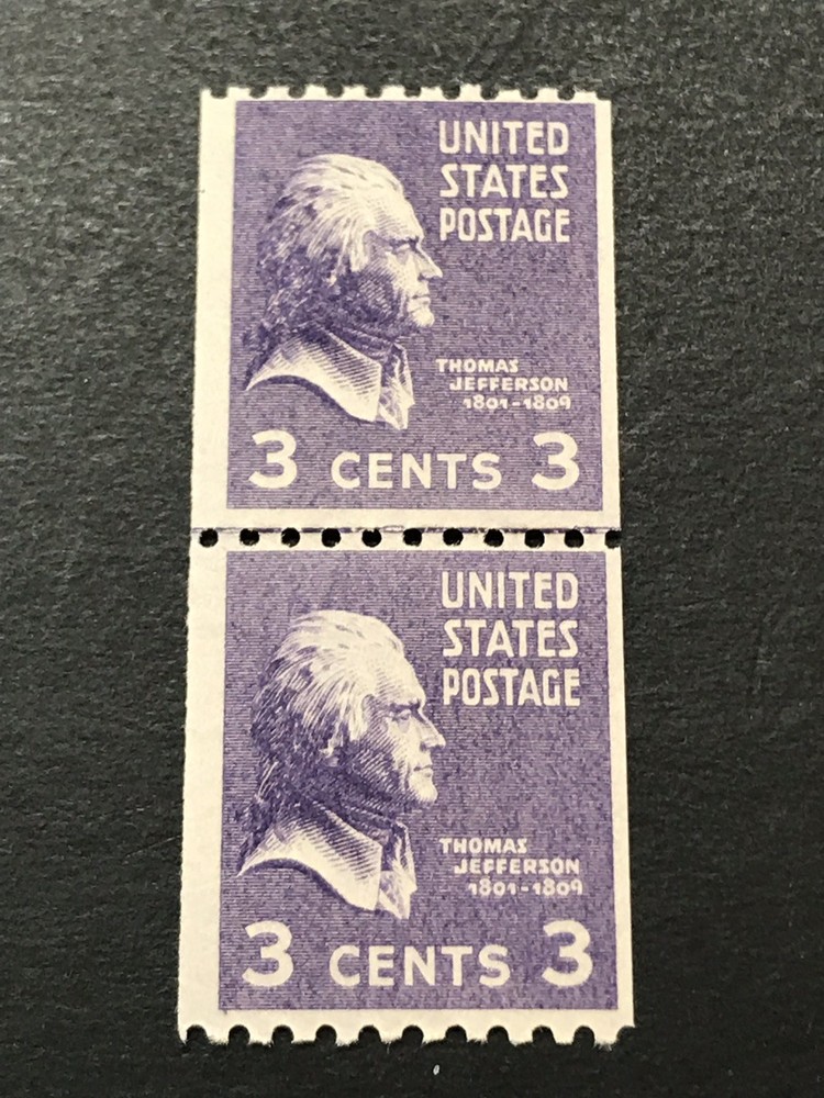 SCOTT # 851 LINE PAIR, MNHOG