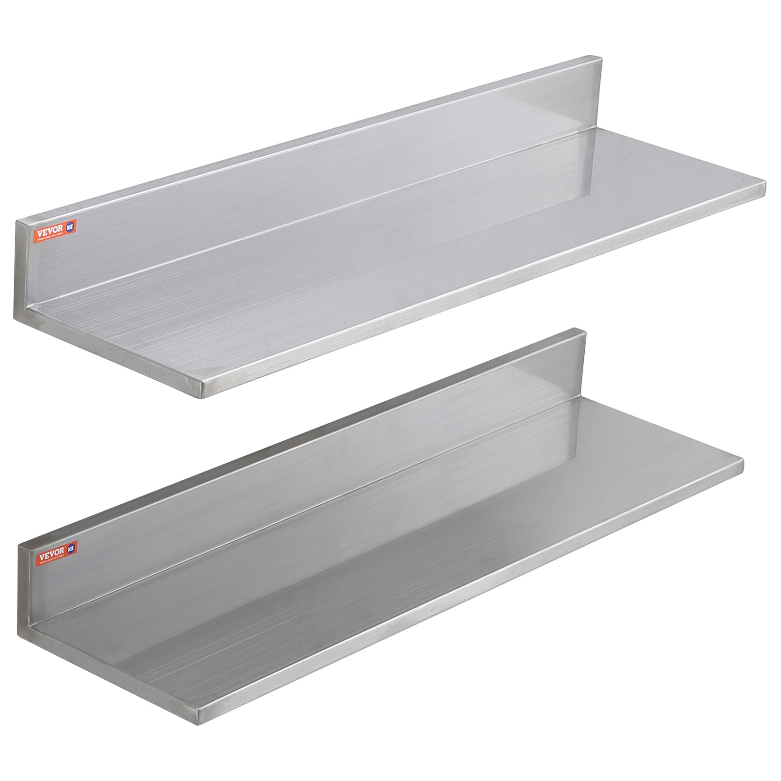 2PCS 30" x 8.6" Stainless Steel Wall Mounted Shelf Kitchen Restaurant Shelving