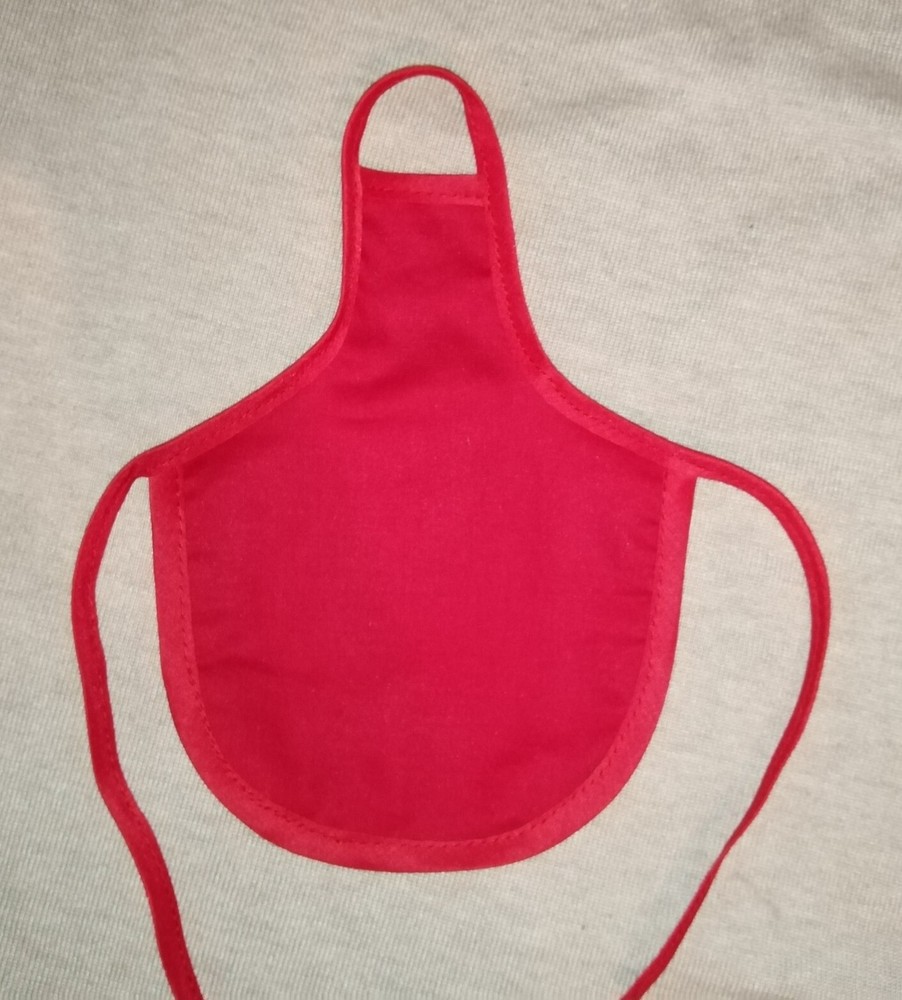 Solid Red / Solid Color Cotton Fabric- Decorative Soap Bottle Dish Apron 1PC