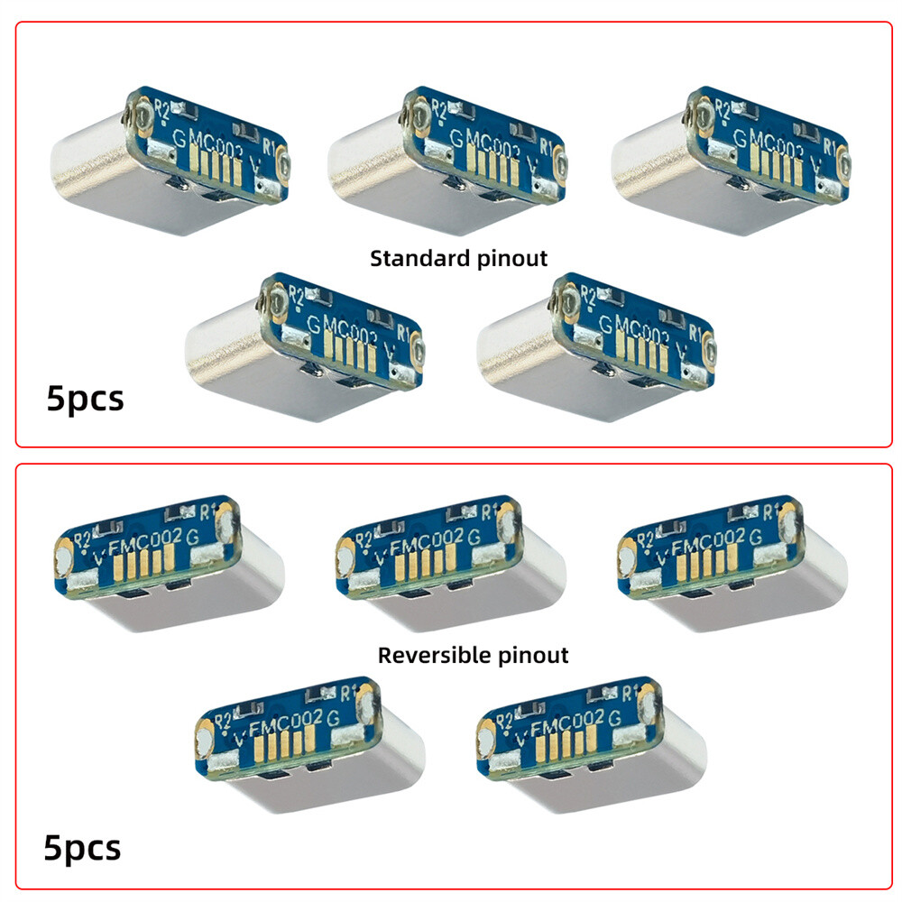 Cablecy 10pcs/lot DIY Solder Type-C Female Socket Connector Replace Micro-USB