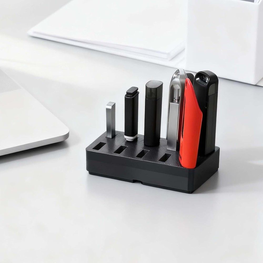Efficient Compact USB Flash Drive Stand - 10 Slots for Easy Access and Storage