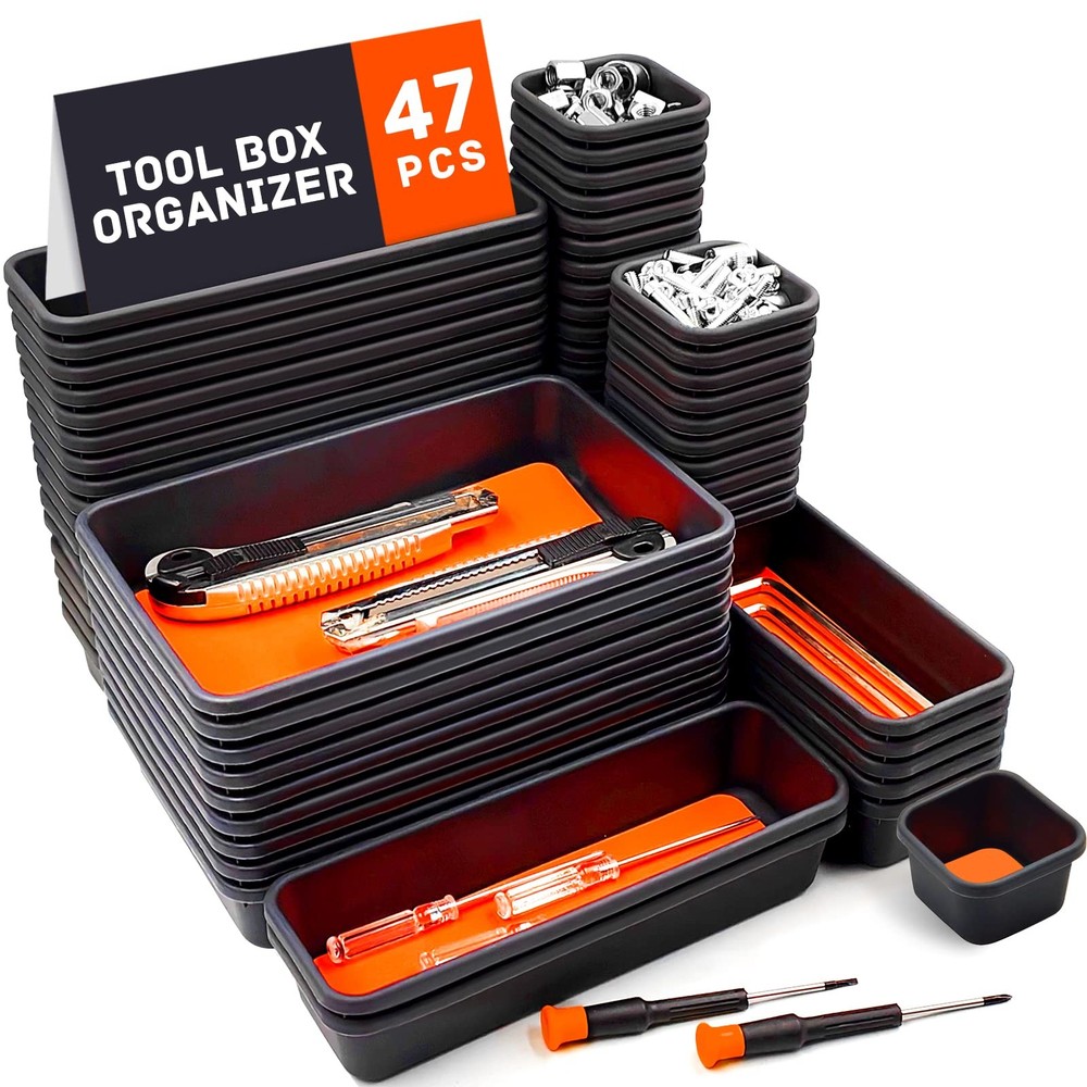 Tool Box Organizer, Tool Drawer Organizer Tray Divider, Toolbox Organization,...
