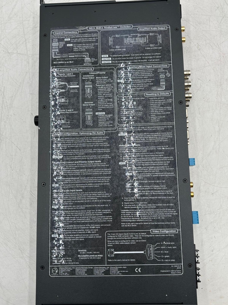 Extron MLS 304SA Media Link Switcher