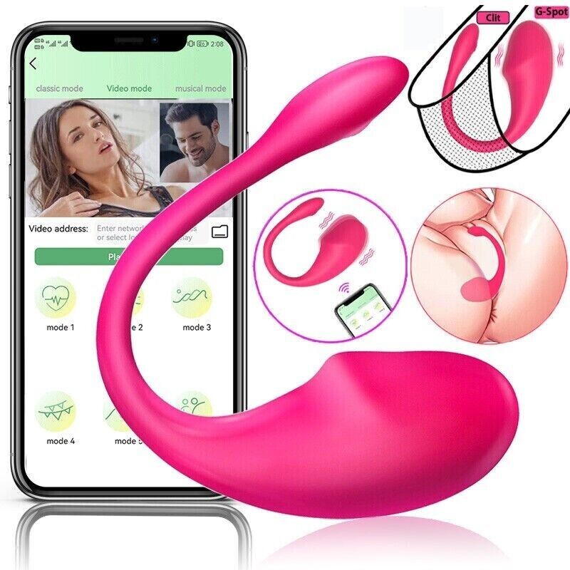 Red Wearable Egg Vibrator - APP Controlled, Hands-Free, Discreet & Rechargeable