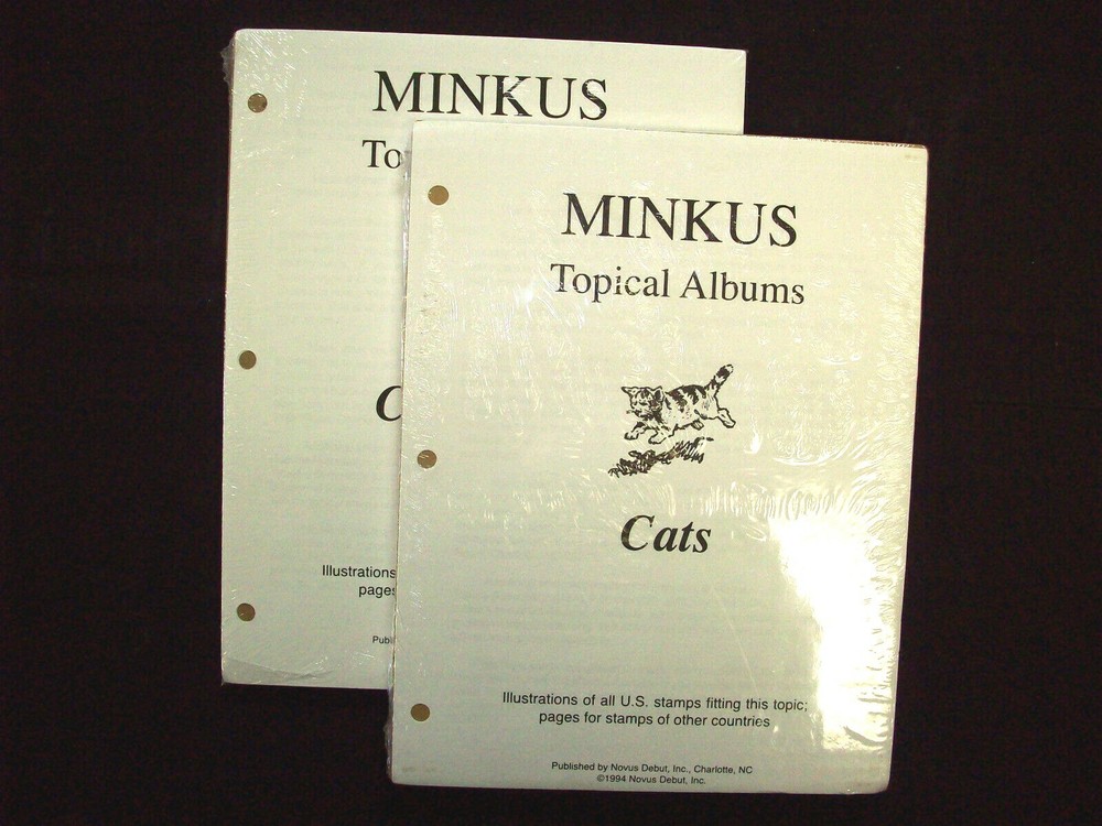 Minkus 100 Topical Album Pages - Cats 8-1/2" x 11" New Unopened Packages! |
