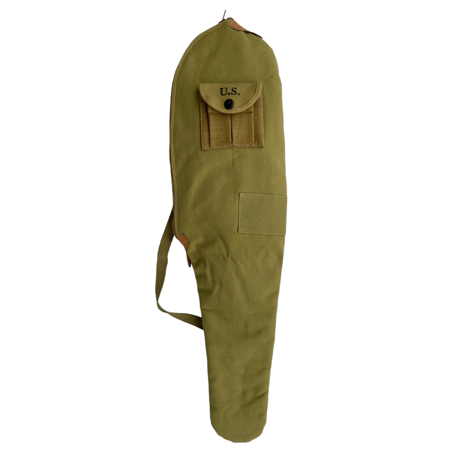 WW2 M1 CARBINE FLEECE LINED CANVAS CASE WITH CARRY STRAP Marked