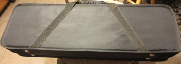 4/4 FULL SIZE OBLONG VIOLIN CASE W/SHOULDER STRAP VELOUR LINED